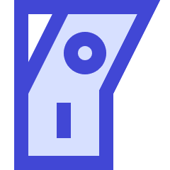 Button Power Switch On Icon from Sharp Duo Set