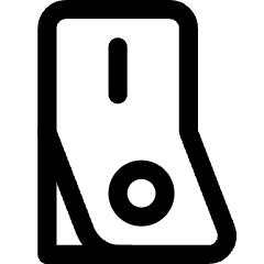 Button Power Switch On Icon from Core Line Set