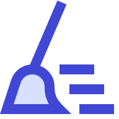 Clean Broom Wipe Icon from Sharp Duo Set