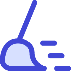 Clean Broom Wipe Icon from Flex Duo Set