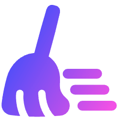 Clean Broom Wipe Icon from Plump Gradient Set