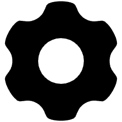 Cog 1 Icon from Plump Solid Set