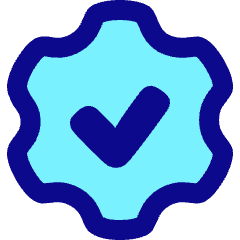Cog Automation Gear Check Icon from Plump Pop Set