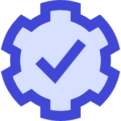 Cog Automation Gear Check Icon from Sharp Duo Set