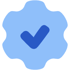 Cog Automation Gear Check Icon from Plump Flat Set