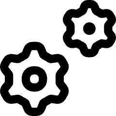 Cog Double Icon from Flex Line Set