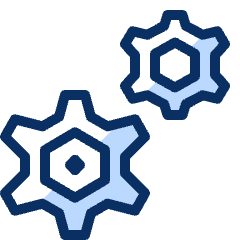 Cog Double 2 Icon from Cyber Duotone Set