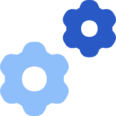 Cog Double Icon from Flex Flat Set