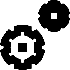 Cog Double Icon from Sharp Remix Set