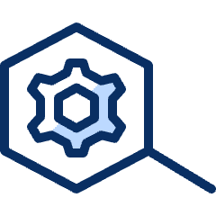 Cog Magnifier Icon from Cyber Duotone Set
