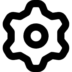 Cog Setting Icon from Micro Line Set