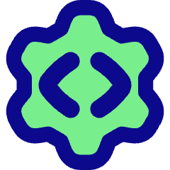 Cog Source Code Gear Icon from Flex Pop Set