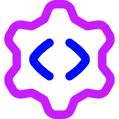 Cog Source Code Gear Icon from Flex Neon Set