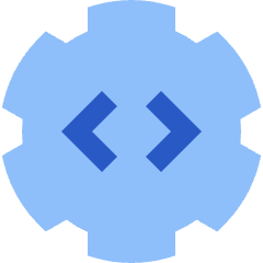 Cog Source Code Gear Icon from Sharp Flat Set