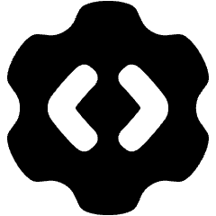 Cog Source Code Gear Icon from Plump Solid Set