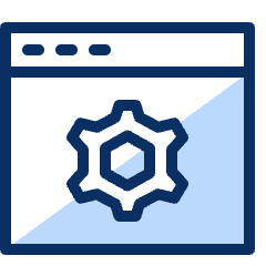 Cog Window Icon from Cyber Duotone Set