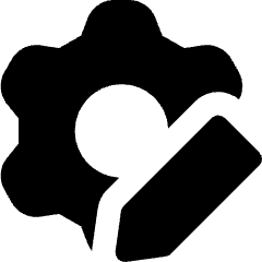 Customization Settings Gear Icon from Core Solid Set