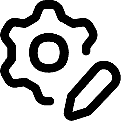 Customization Settings Gear Icon from Flex Line Set