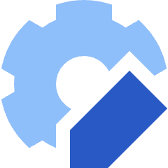 Customization Settings Gear Icon from Sharp Flat Set