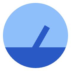 Dashboard Gauge 1 Icon from Sharp Flat Set