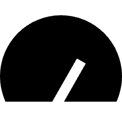 Dashboard Gauge 2 Icon from Sharp Solid Set