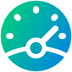 Dashboard Gauge High 1 Icon from Plump Gradient Set
