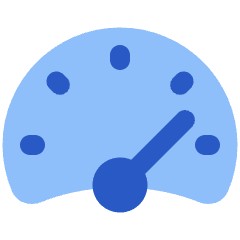 Dashboard Gauge High 2 Icon from Plump Flat Set