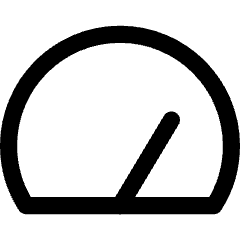 Dashboard Gauge High 2 Icon from Core Line Set