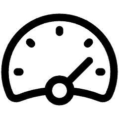 Dashboard Gauge High 2 Icon from Plump Line Set