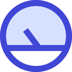 Dashboard Gauge Low 1 Icon from Sharp Duo Set