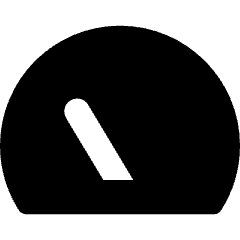 Dashboard Gauge Low 2 Icon from Core Solid Set