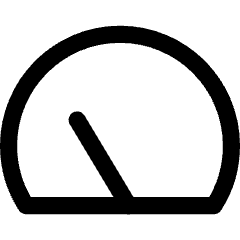 Dashboard Gauge Low 2 Icon from Core Line Set