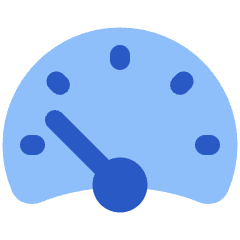 Dashboard Gauge Low 2 Icon from Plump Flat Set