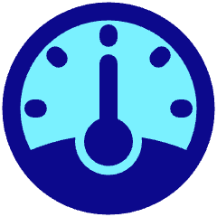 Dashboard Gauge Medium 1 Icon from Plump Pop Set