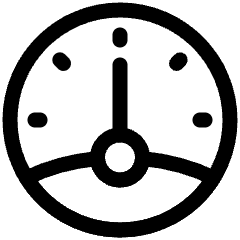 Dashboard Gauge Medium 1 Icon from Plump Line Set