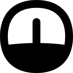 Dashboard Gauge Medium 1 Icon from Flex Solid Set