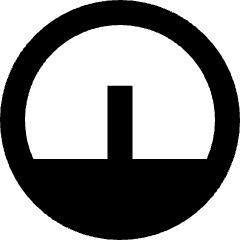 Dashboard Gauge Medium 1 Icon from Sharp Solid Set