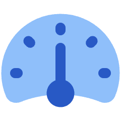 Dashboard Gauge Medium 2 Icon from Plump Flat Set