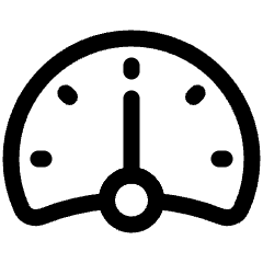 Dashboard Gauge Medium 2 Icon from Plump Line Set