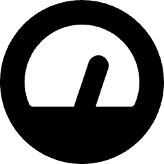 Gauge Dashboard 1 Icon from Micro Solid Set
