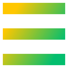 Hamburger Menu 1 Icon from Sharp Gradient Set
