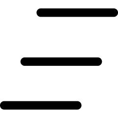 Hamburger Menu 3 Icon from Flex Line Set