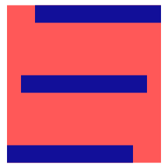 Hamburger Menu 3 Icon from Sharp Pop Set