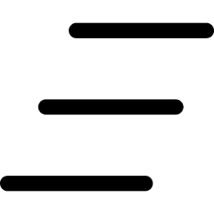 Hamburger Menu 3 Icon from Core Line Set