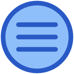 Hamburger Menu Circle Icon from Plump Duo Set
