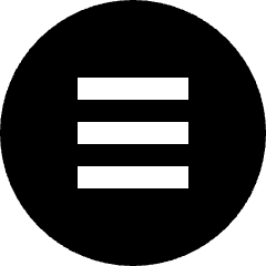 Hamburger Menu Circle Icon from Sharp Solid Set