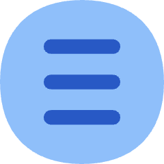 Hamburger Menu Circle Icon from Flex Flat Set