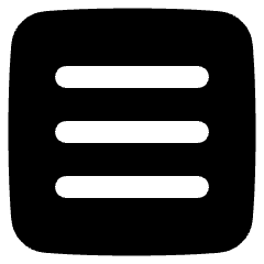 Hamburger Menu Square Icon from Plump Solid Set
