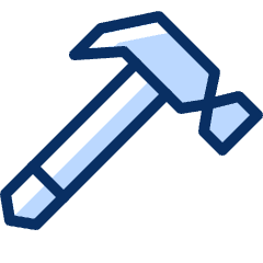 Hammer 1 Icon from Cyber Duotone Set