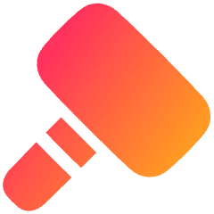 Hammer Icon from Plump Gradient Set